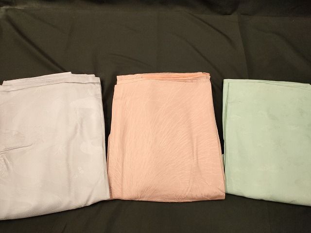 平和屋本店■色無地 まとめて 3点 乱菊 花柄 地紋 など 着用可能多数 未使用品あり 全て正絹 ppp3252 平和屋本店□色無地 まとめて 3点 乱菊 花柄 地紋 など 着用