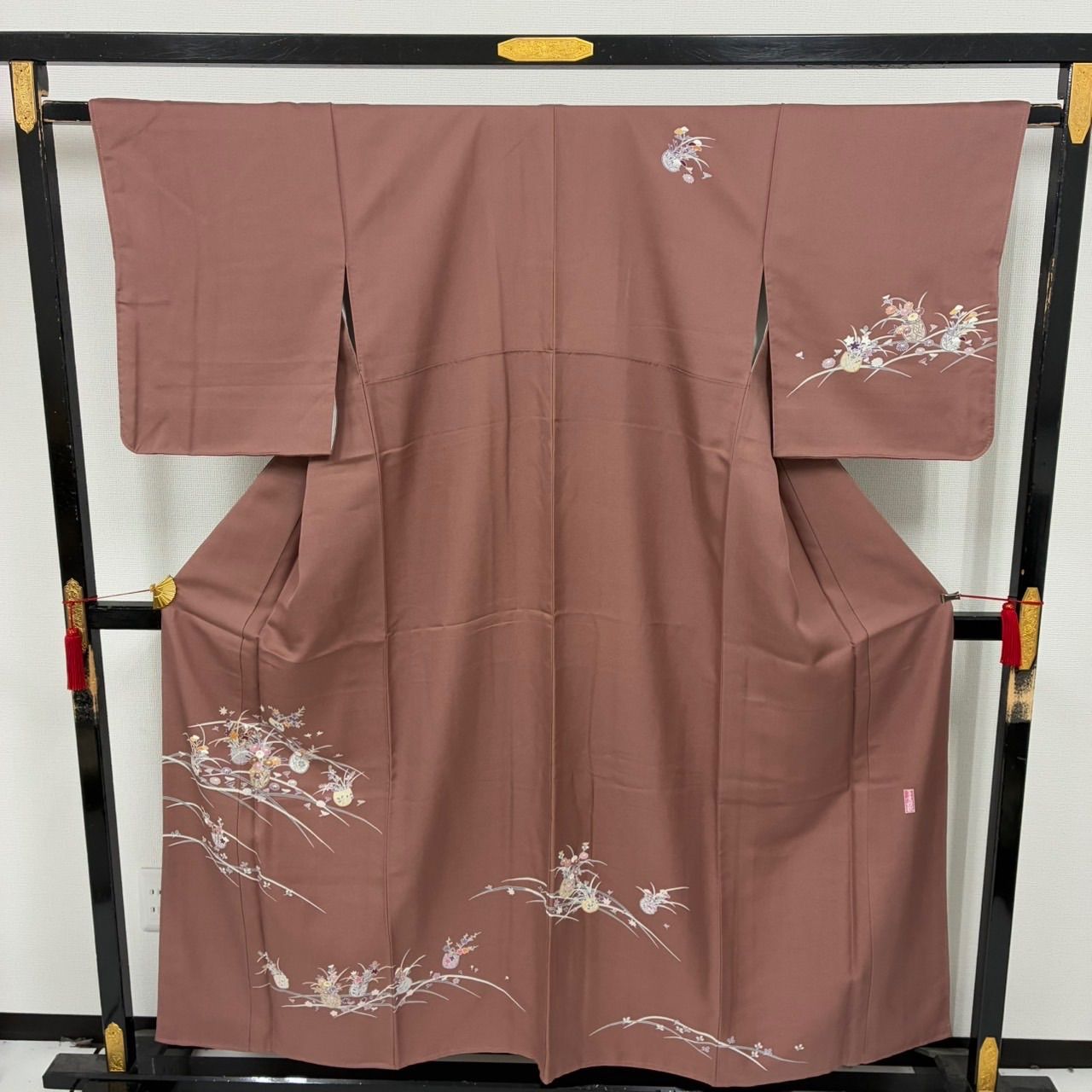 付け下げ 正絹 作家物 紋なし 美しい染めの花 袷 着物 MK-2138 - メルカリ