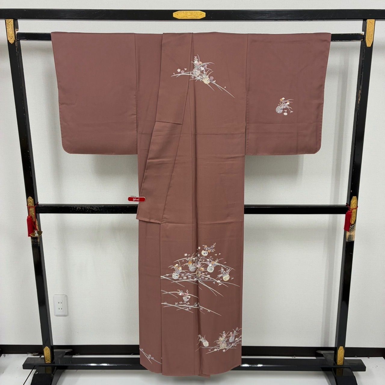 付け下げ 正絹 作家物 紋なし 美しい染めの花 袷 着物 MK-2138 - メルカリ