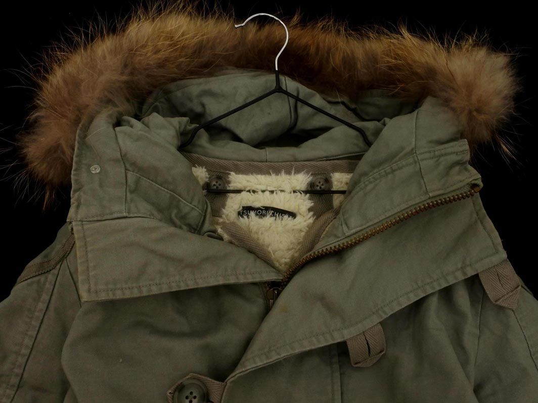 TSUMORI CHISATO ツモリチサト 裏ボア ラクーンファー付き モッズ