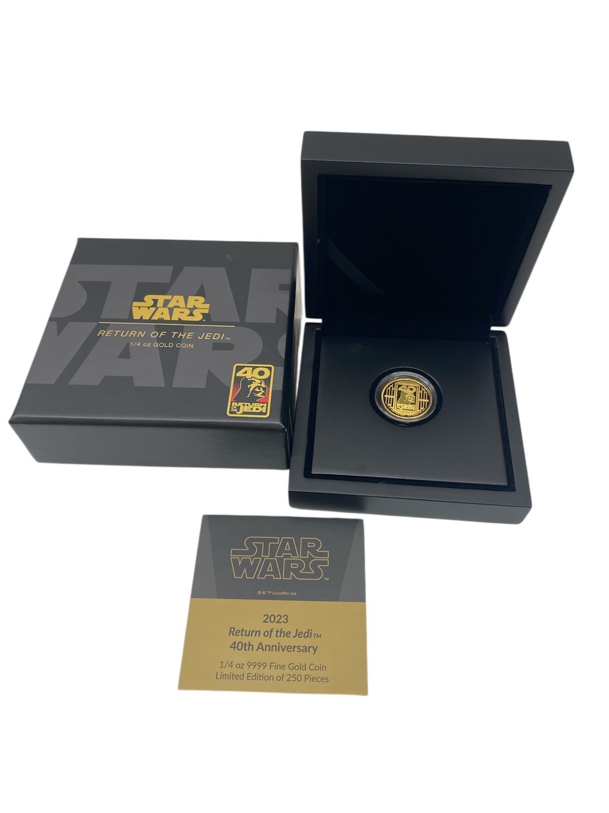 管理番号 SK 2025 ニウエ スターウォーズ ジェダイの帰還 40周年記念 金貨 プルーフ 1 4 OZ 9999 fine g