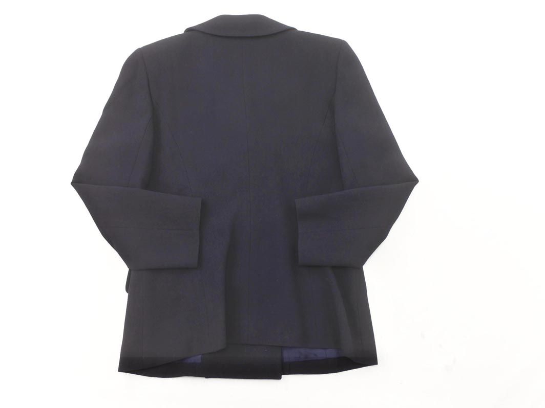 foxey フォクシー ウール100% ジャケット size42/紺 ◇□ レディース