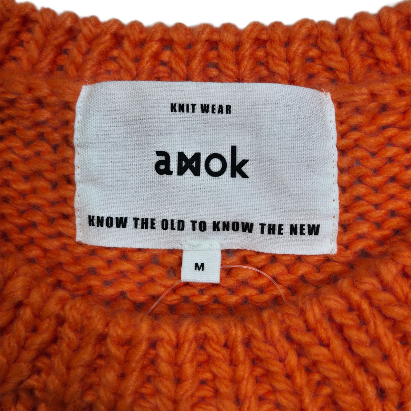 ◇amok アモク BANANA KNIT バナナニット オレンジ バナナ柄 222032 