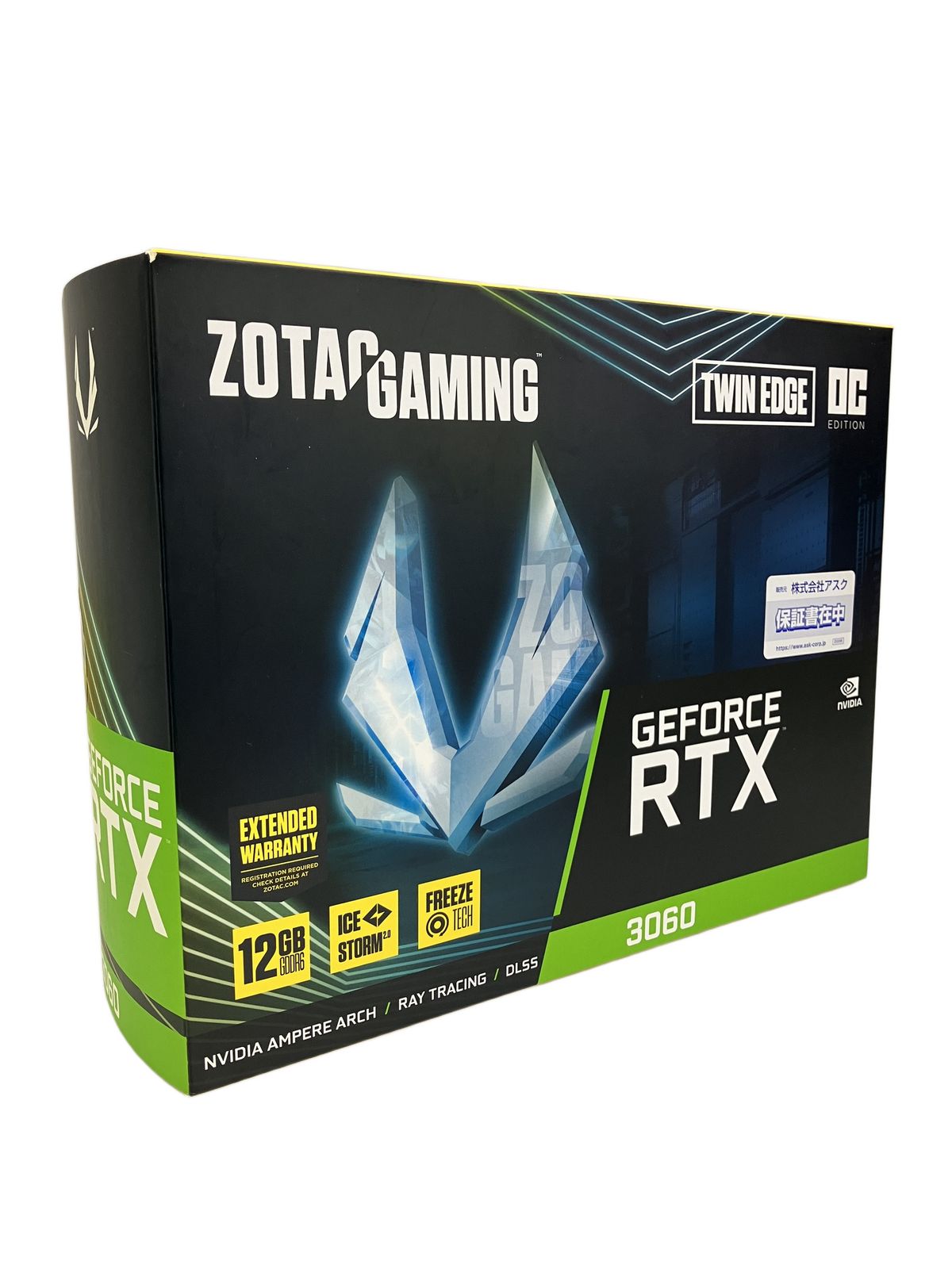 ZOTAC GAMING GEFORCE 3060 Twin Edge OC グラフィックボード ビデオカード 12 GB 192 BIT GDDR 6 パソコン パーツ 訳有