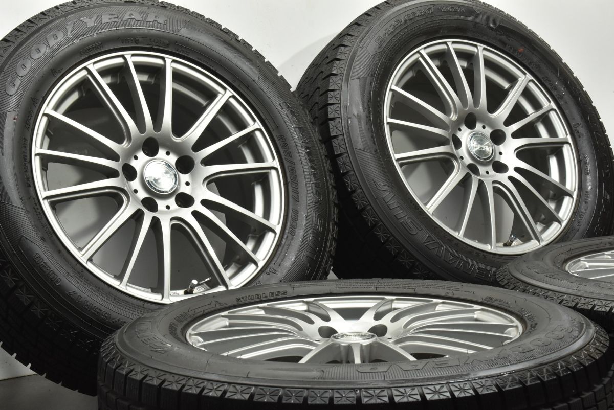 RAV 4 ハリアー などに WEDS ラブリオン 17 in 7 J 38 PCD 114 3 グッドイヤー アイスナビ SUV 225 65 R レクサス 10系 NX ヴァンガード