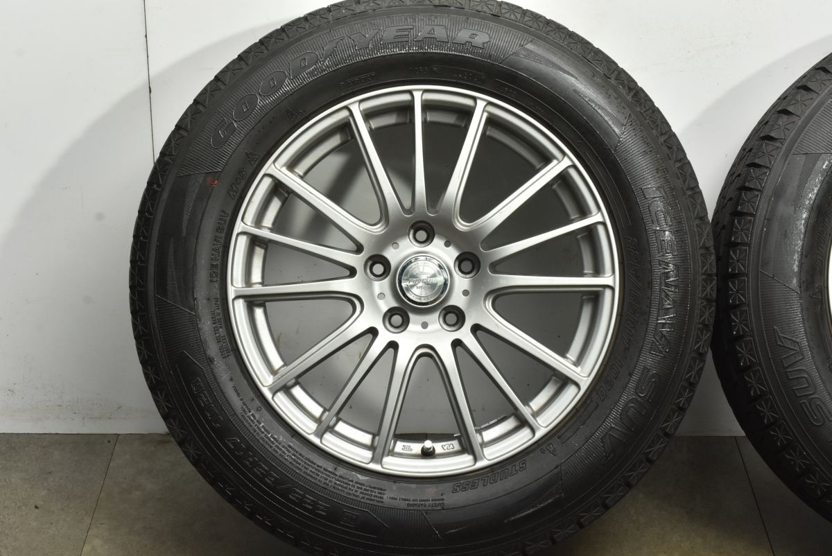  RAV 4 ハリアー などに WEDS ラブリオン 17 in 7 J 38 PCD 114 3 グッドイヤー アイスナビ SUV 225 65 R レクサス 10系 NX ヴァンガード 17インチ タイヤ ホイールセット