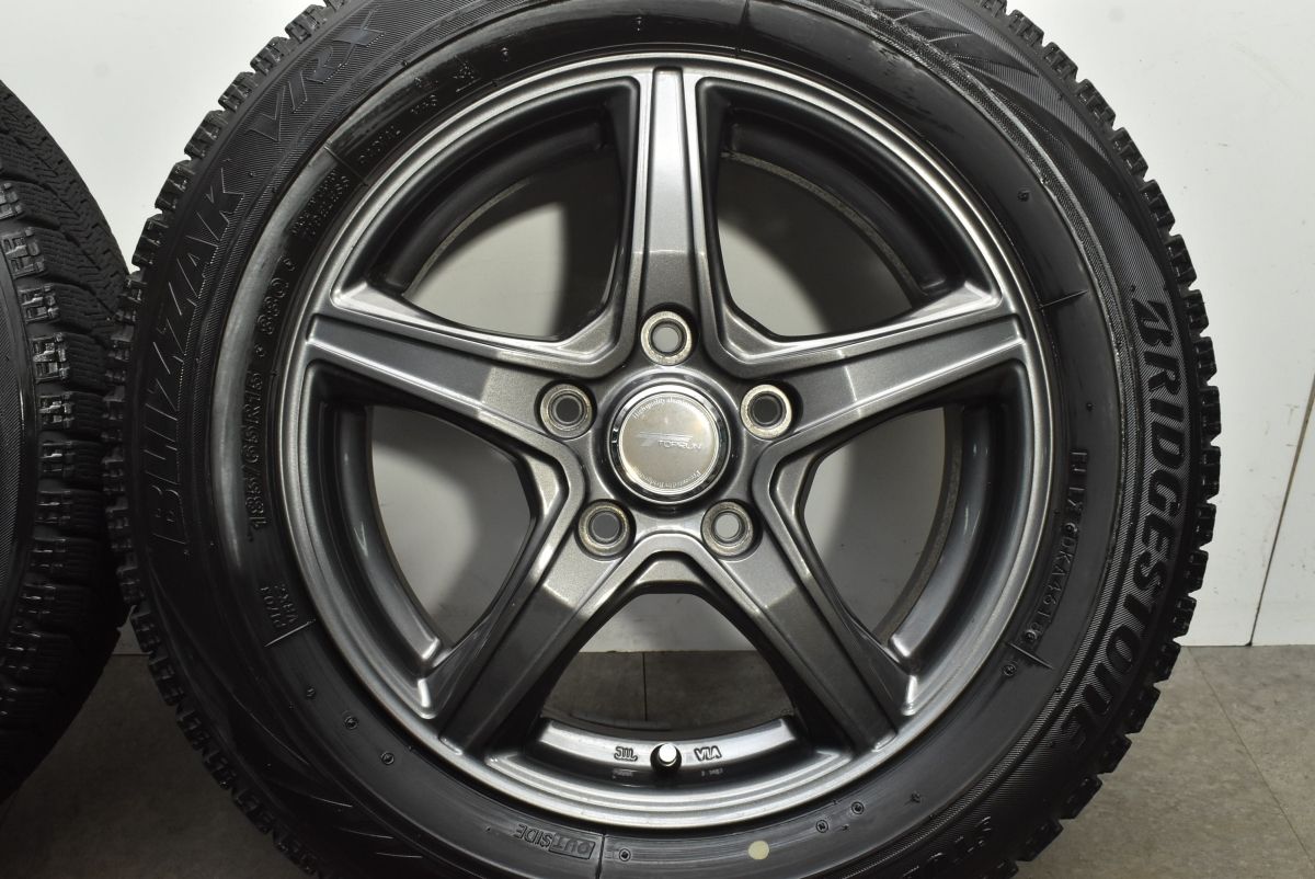  GT フリードなどに トップラン 15 in 6 J 53 PCD 114 3 ブリヂストン ブリザック VRX 185 65 R GB 5 7 8 80 ノア ヴォクシー 15インチ タイヤ ホイールセット