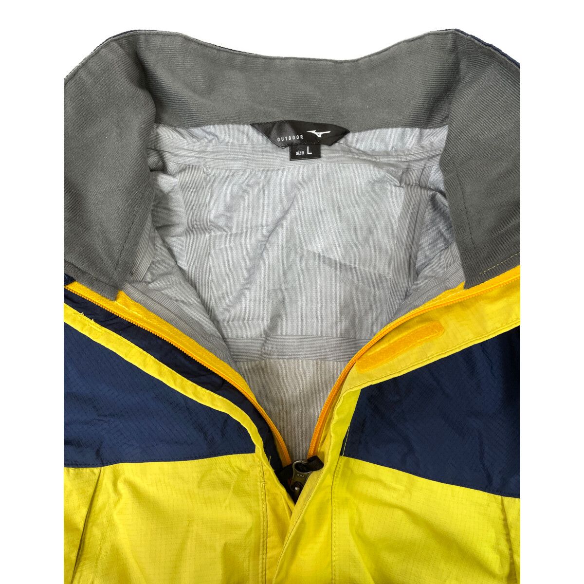 メンズ ミズノゴルフ 節約 mizunoGOLF レインウエア L 黄色×紺