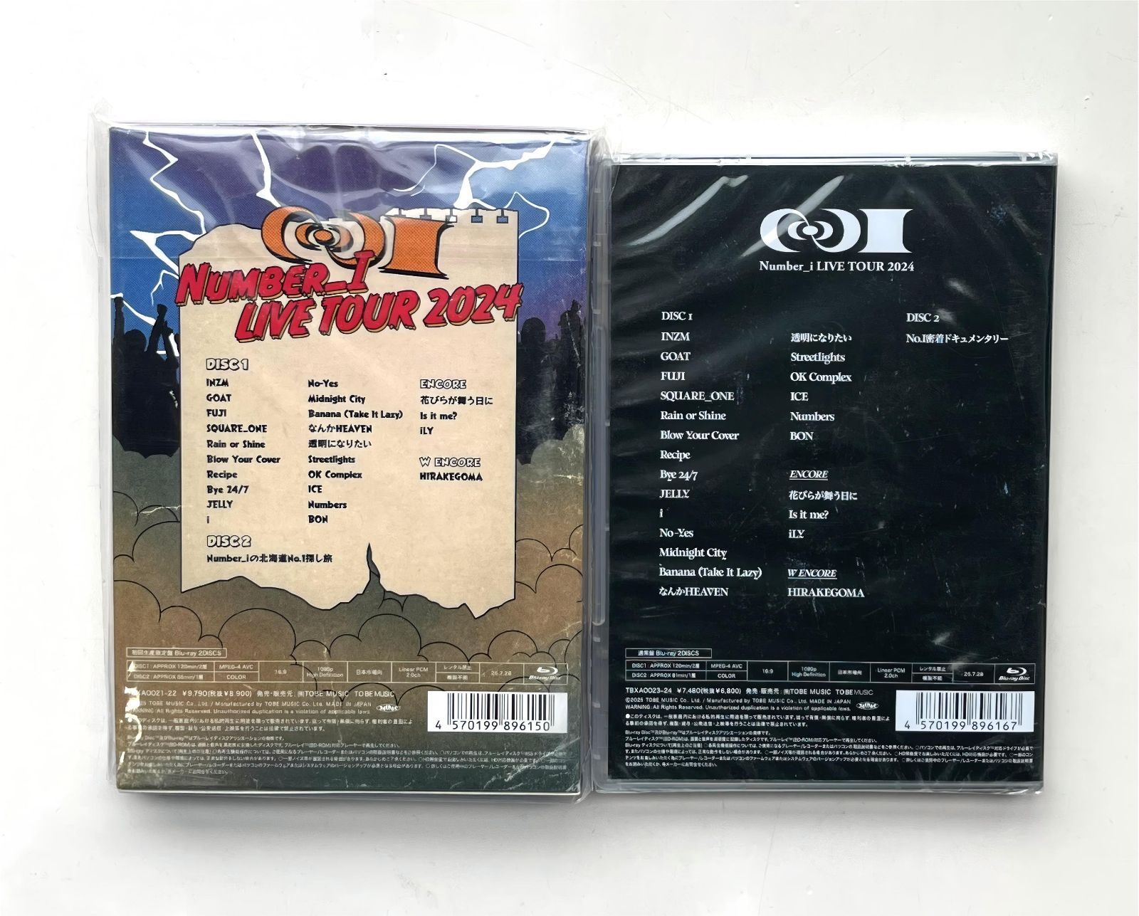 Number_i LIVE TOUR 2025 No I 初回生産 盤 通常盤 Blu ray ty