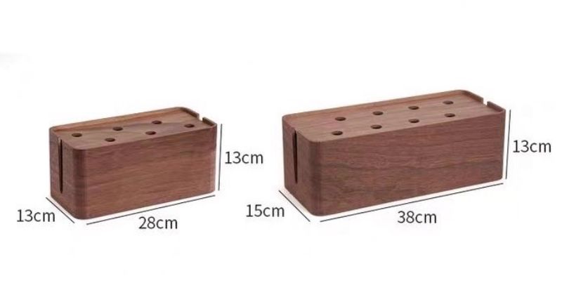  無垢材の電線収納箱挿排コンセント遮蔽装飾整理ハブケーブル充電宝理線神器 木製デバイス収納ボックス その他 ファッション小物