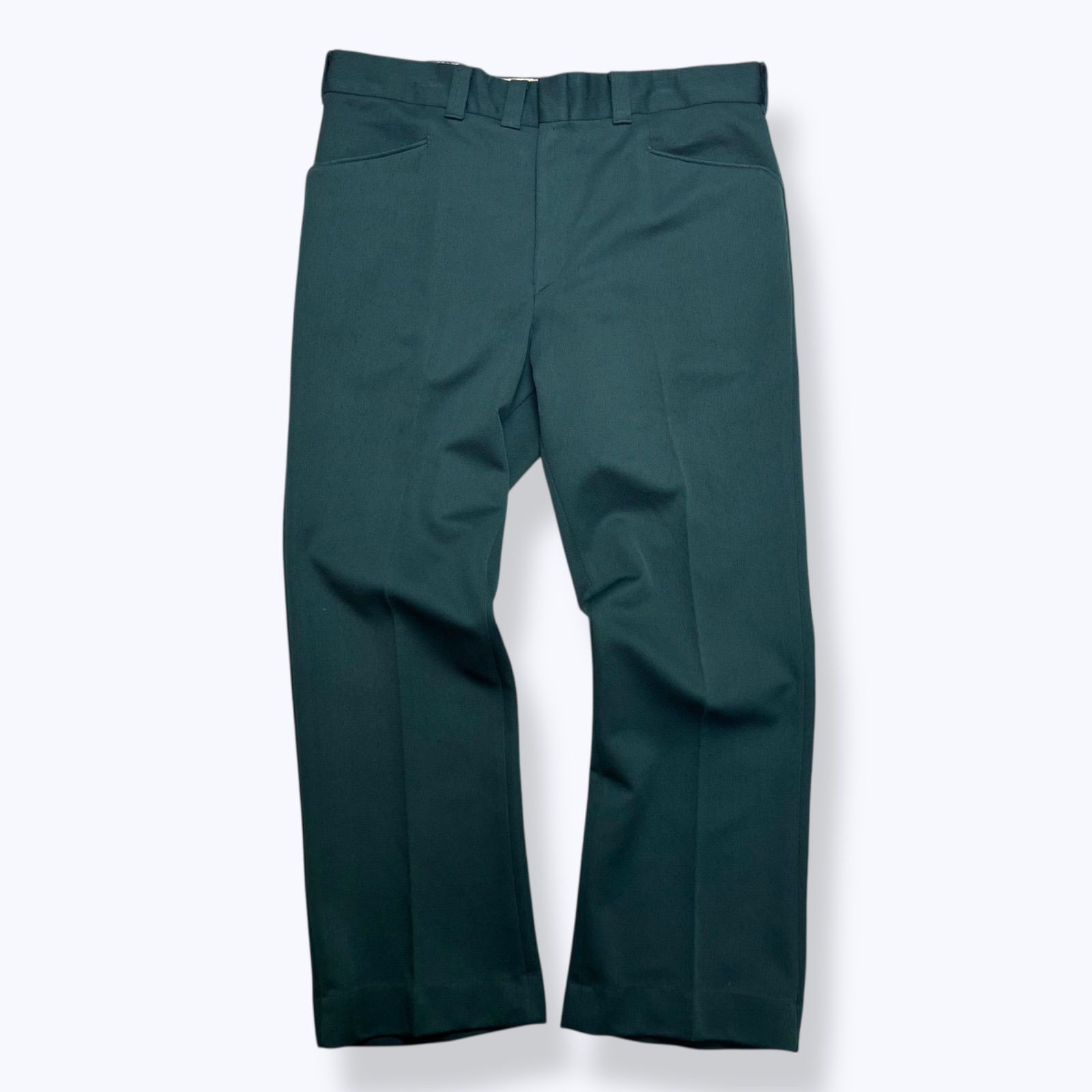 80 s GLEN OAKS Frisko Style Slacks 80年代 スラックス フリスコ グリーン タロンジップ ロケット タロン 古着 ヴィンテージ ビンテージ