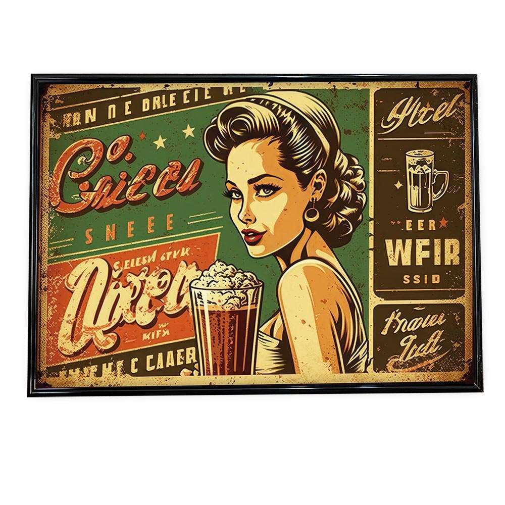 A2サイズ（約42x59cm）】【lh-poster-704】レトロ ブリキ風 アメリカン