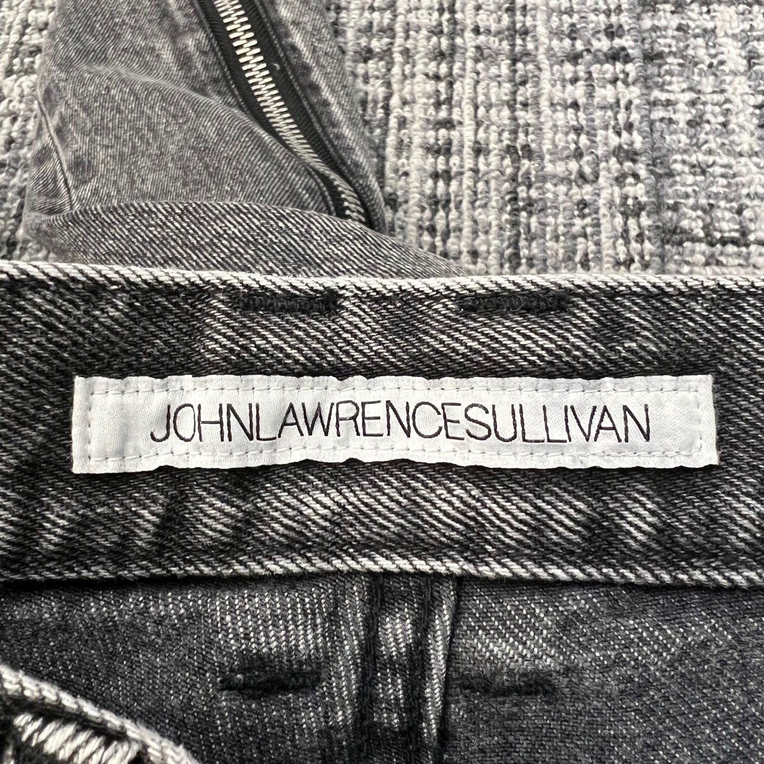 JOHN LAWRENCE SULLIVAN ジップデニム WASHED DENIM ZIPPED PANTS