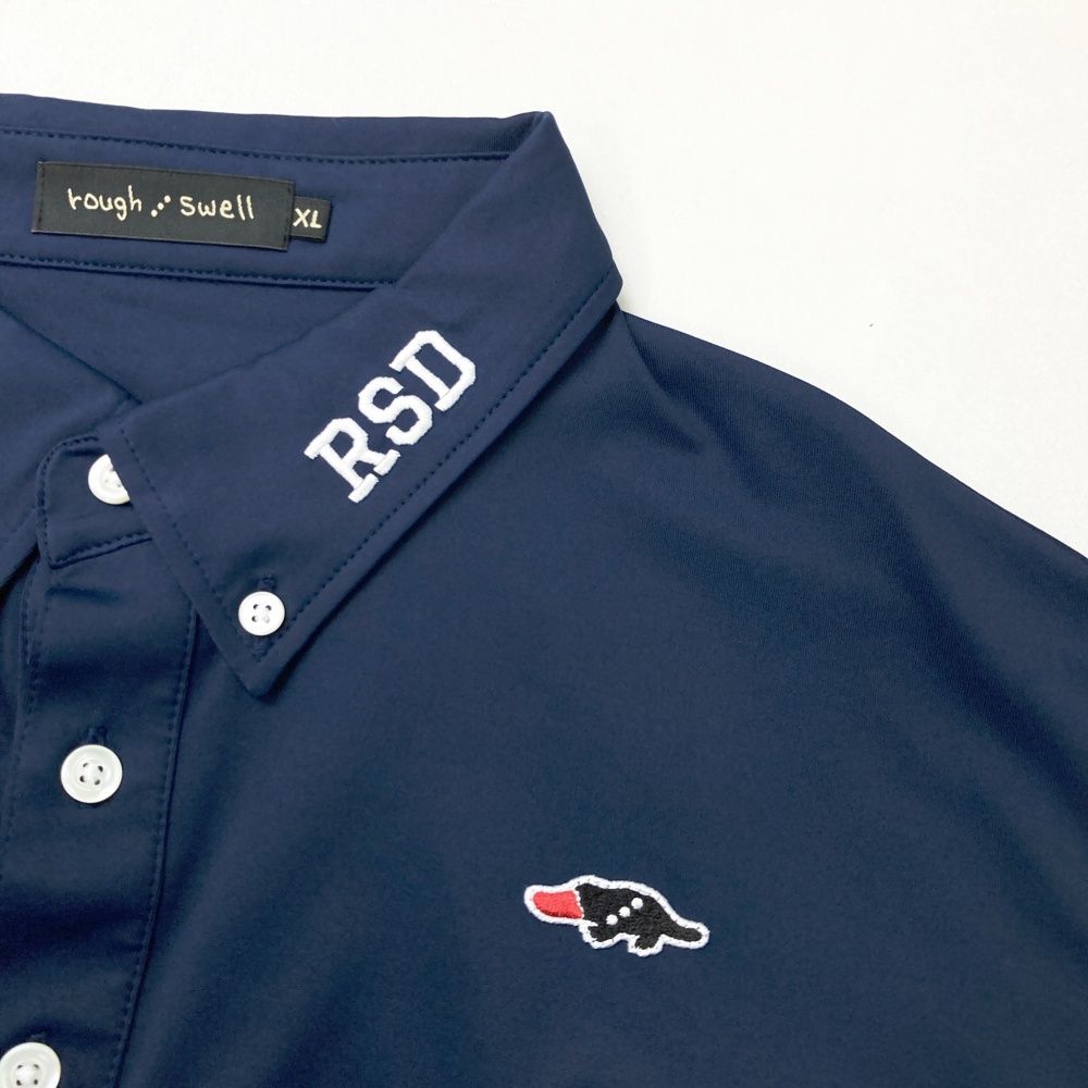 新品未使用/Rough and Swell/ネイビー/ポロシャツ/S/タグ付き カジュアルゴルフドットコムby PALM SPRINGSにrough&swell［ラフアンド