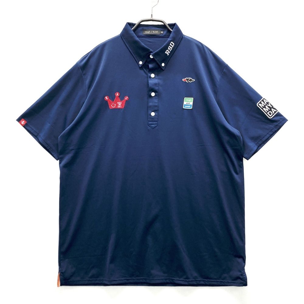 rough & swell ネイビー ポロシャツ ROUGH&SWELL ラフアンドスウェル 2024年モデル 半袖ポロシャツ