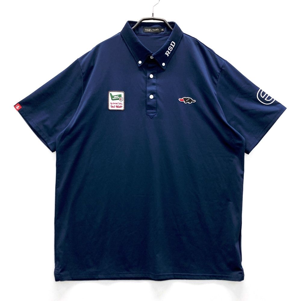 サイズ：XL ROUGH&SWELL ラフアンドスウェル 半袖ポロシャツ ボタン