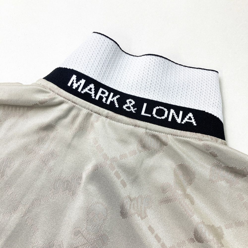 サイズ：48 MARK&LONA マークアンドロナ 半袖ポロシャツ スカル 総柄