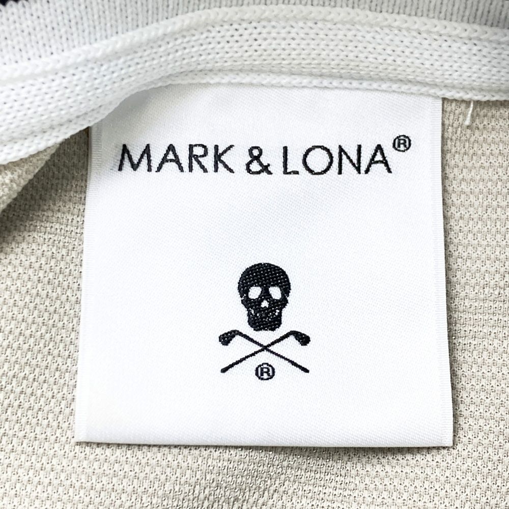 サイズ：48 MARK&LONA マークアンドロナ 半袖ポロシャツ スカル 総柄