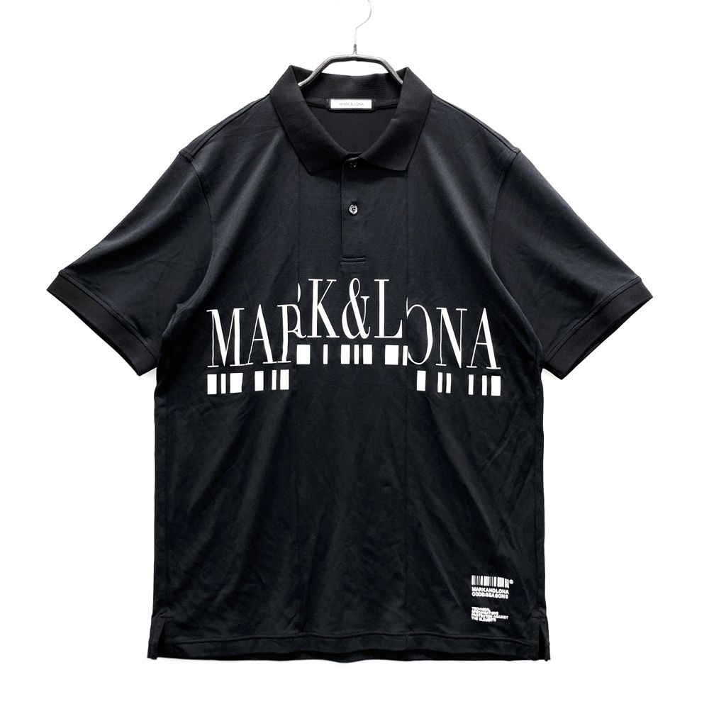 サイズ 48 MARK-LONA マークアンドロナ 半袖ポロシャツ ブラック系 ゴルフウェア メンズ ストスト