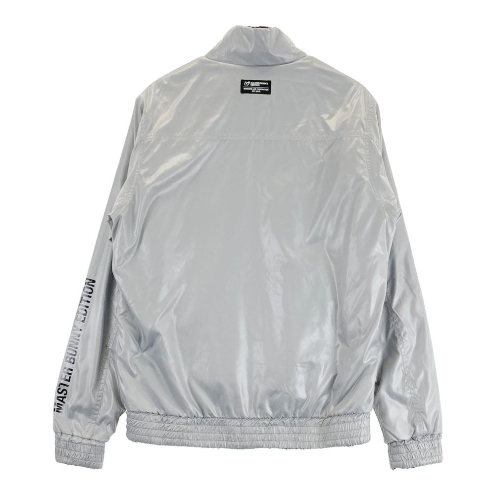 サイズ 5 MASTER BUNNY EDITION マスターバニーエディション リバーシブル ボア ジップジャケット ドット 総柄 グレー系 ゴルフウェア メンズ ストスト