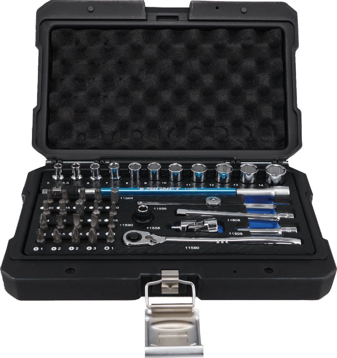 シグネット SIGNET 11722 1 4 DR 38 PC ソケット＆ビットセット 6角 品番 自動車 バイク 整備 工場 DIY 車 ラチェット ソケット