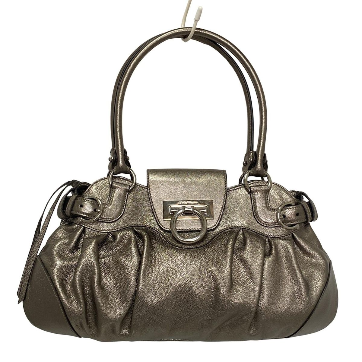 FERRAGAMO/SalvatoreFerragamo(サルバトーレフェラガモ) ショルダーバッグ マリッサ ゴールド レザー