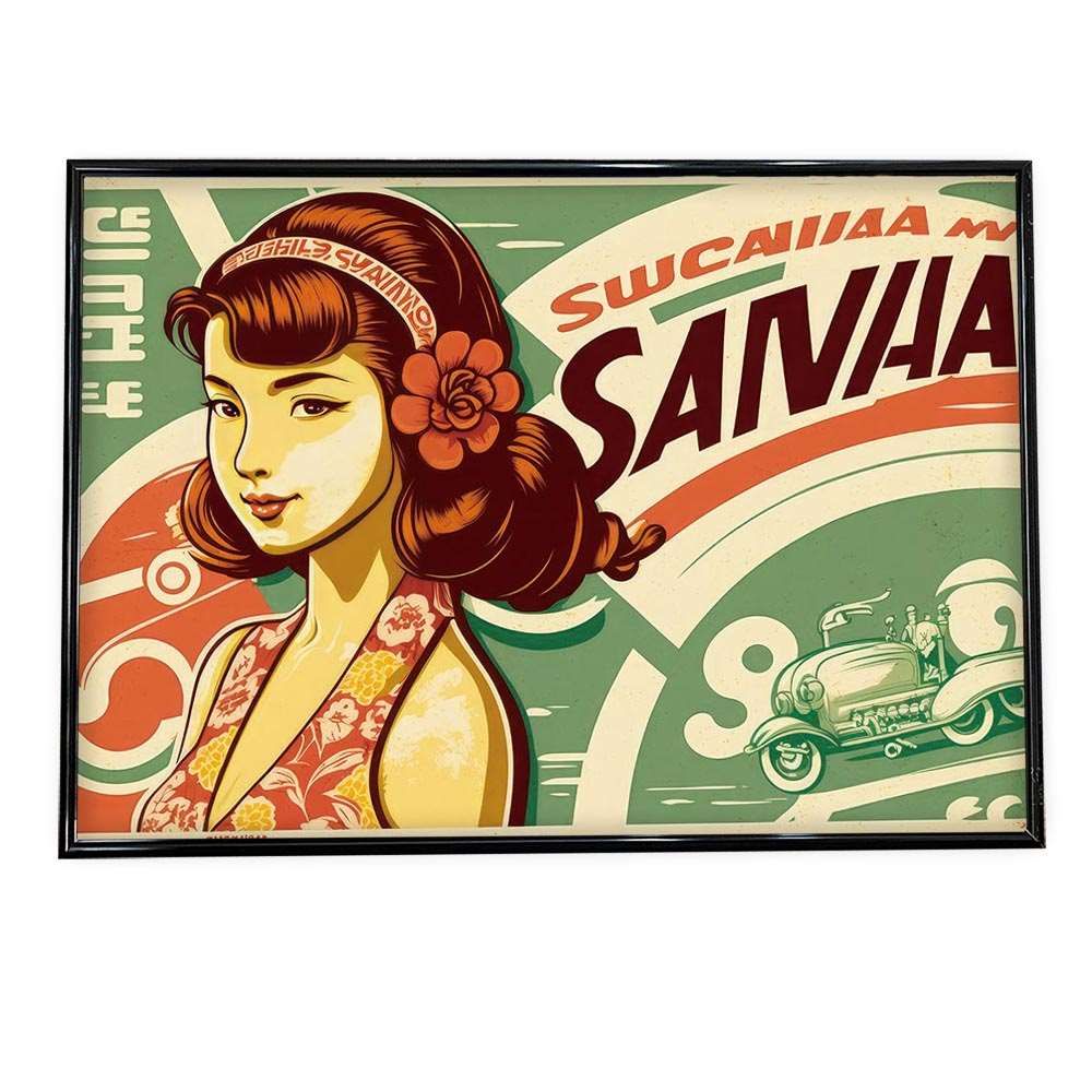 B4サイズ（約25x36cm）】【lh-poster-708】レトロ ブリキ風 ポスター