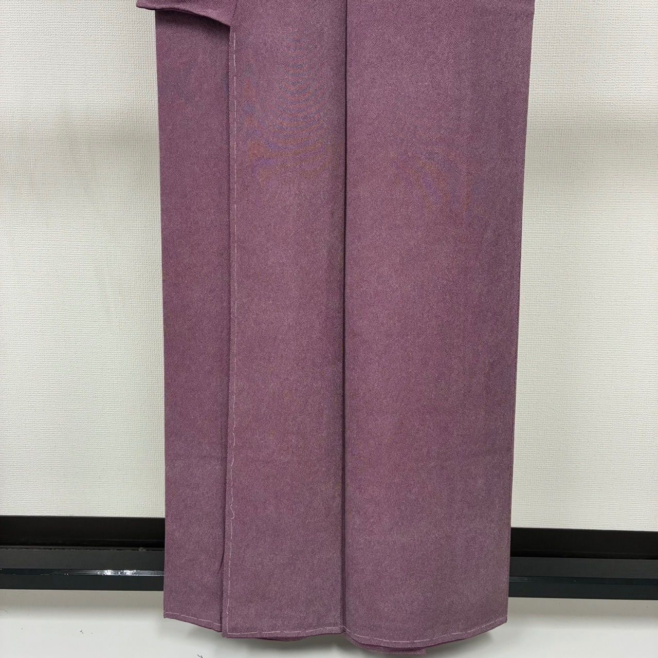 作家物 鮫小紋 江戸小紋 正絹 紋なし しつけ糸 色味の良い 袷 着物 MK