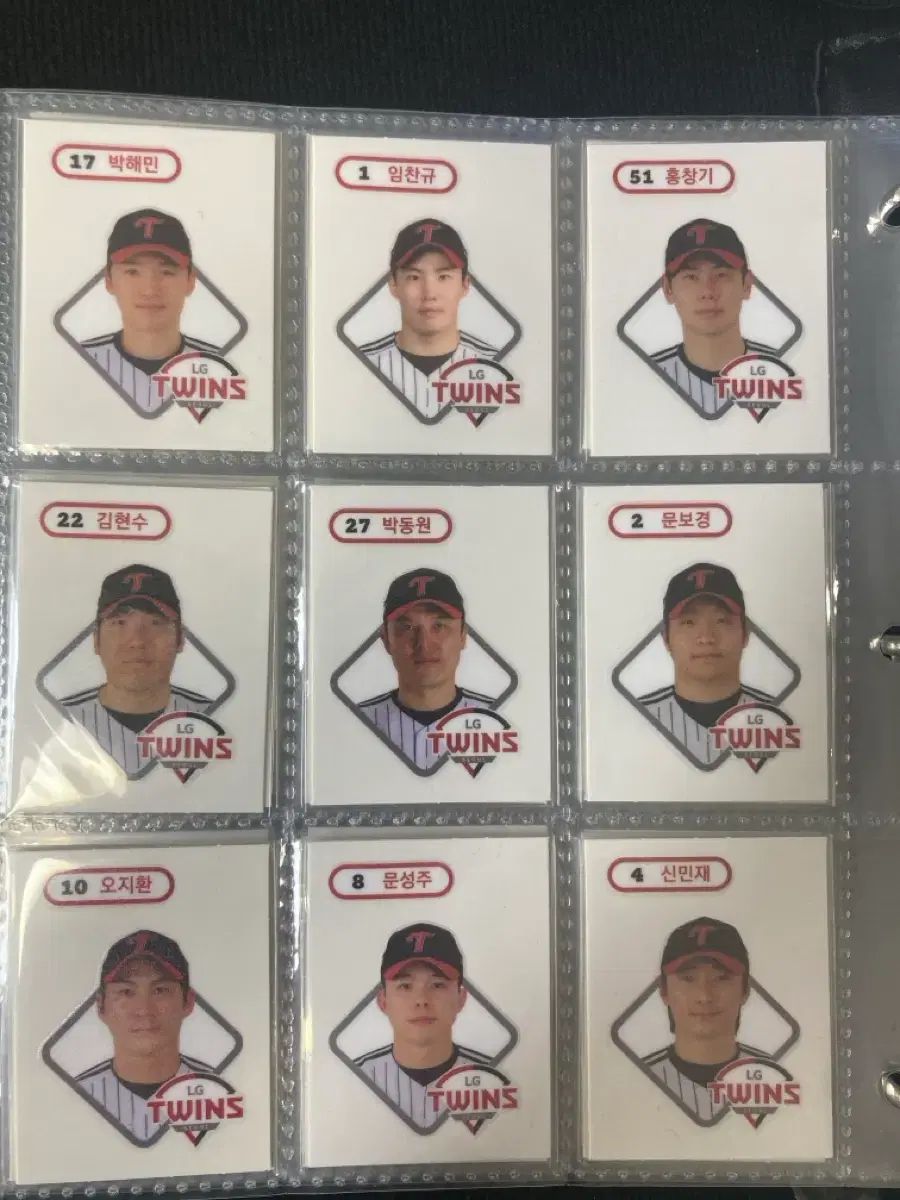 LG TWINS ツインズ 選手 カード ウール