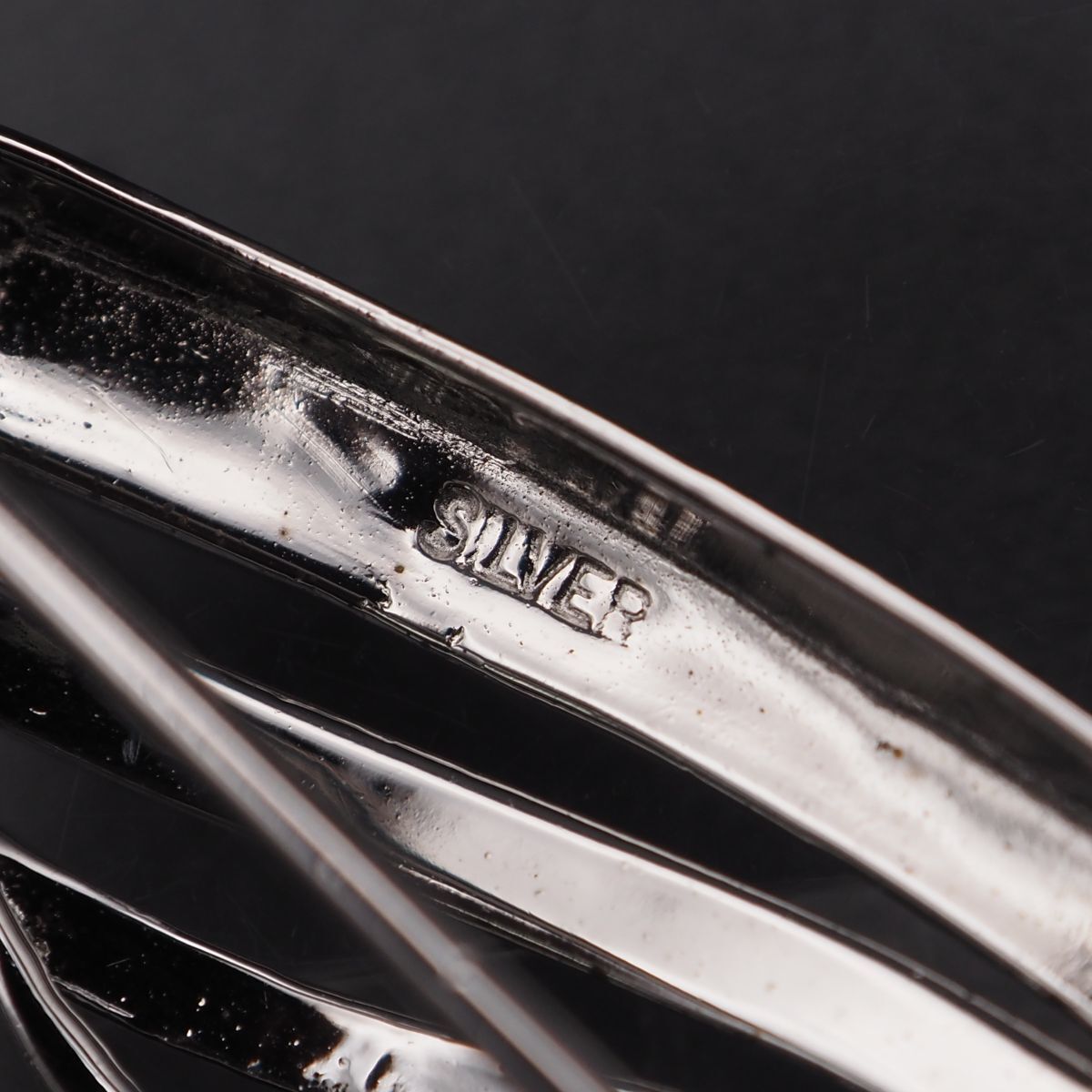  J 678 本真珠 7.6 mm 2珠 パール ダイヤモンド風 SILVER刻印 ブローチ グレー系 デザイン シルバー コサージュ 誕生石 ブローチ コサージュ アクセサリー