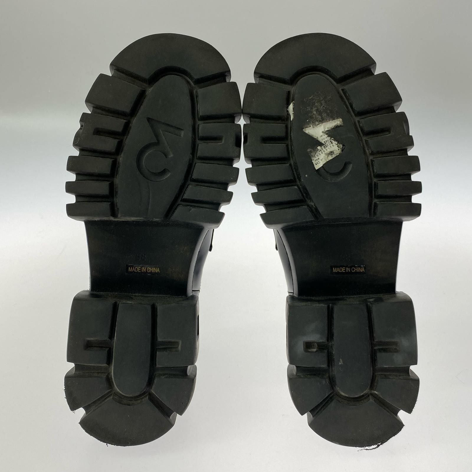 UN3D. アンスリード 厚底ローファー size38/ブラック - メルカリ