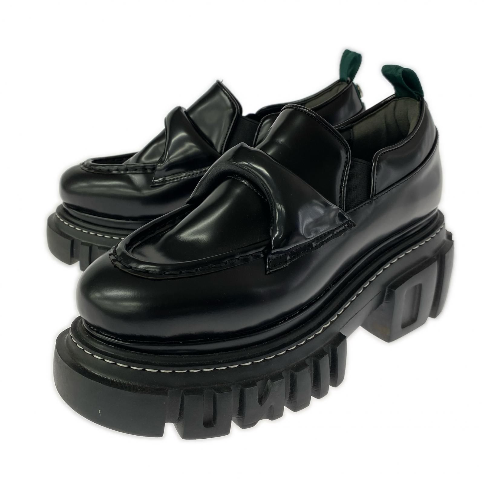 UN3D. アンスリード 厚底ローファー size38/ブラック - メルカリ