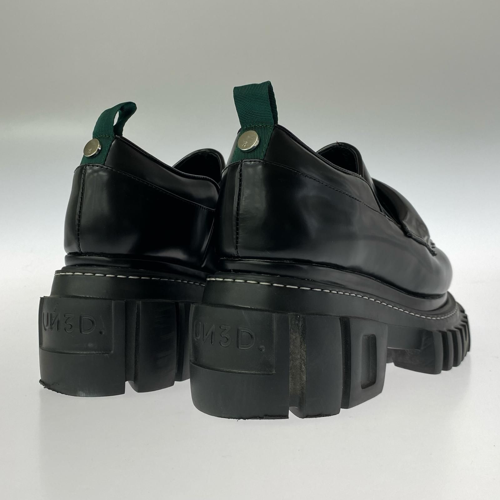 UN3D. アンスリード 厚底ローファー size38/ブラック - メルカリ