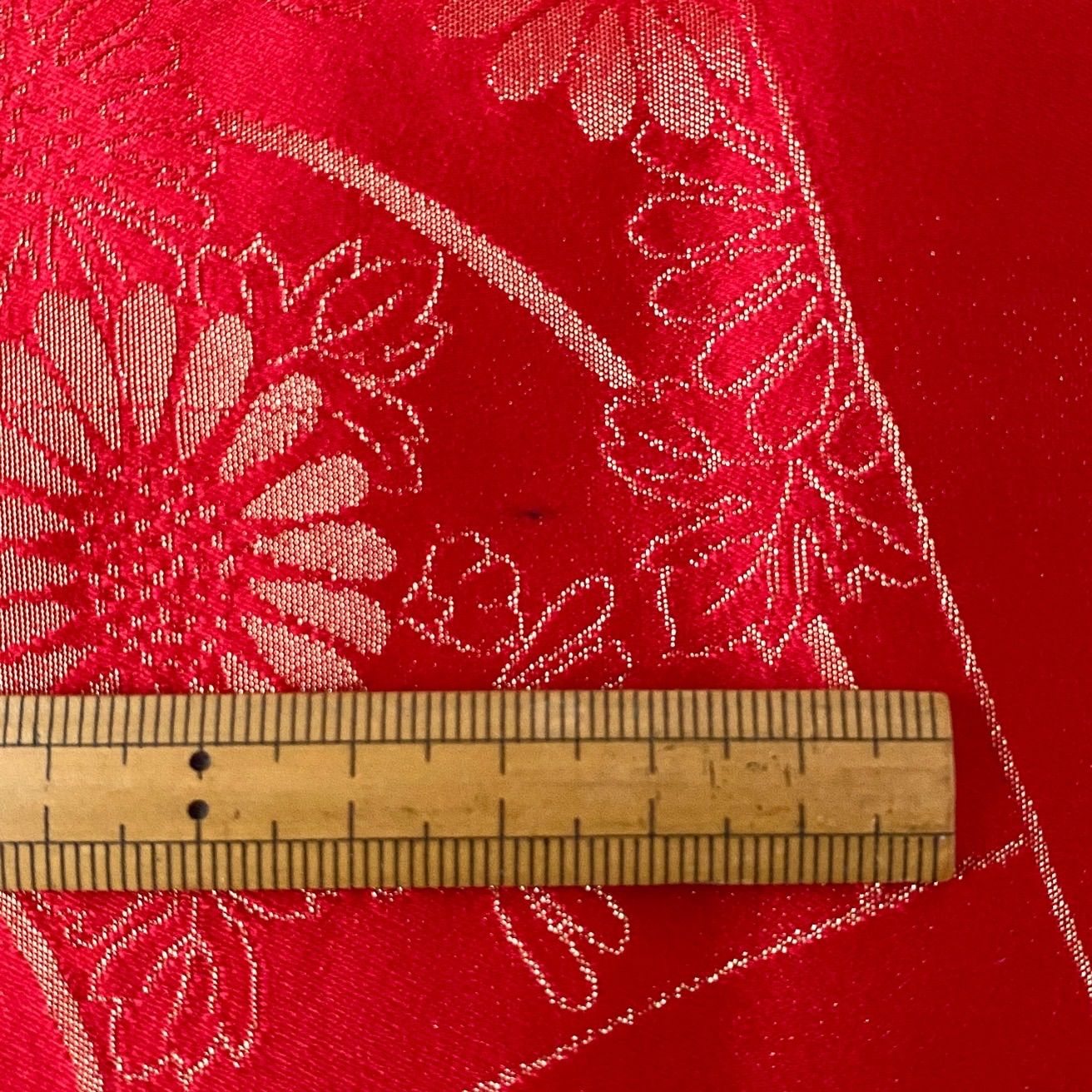 着物リメイクワンピース 濃紺×赤