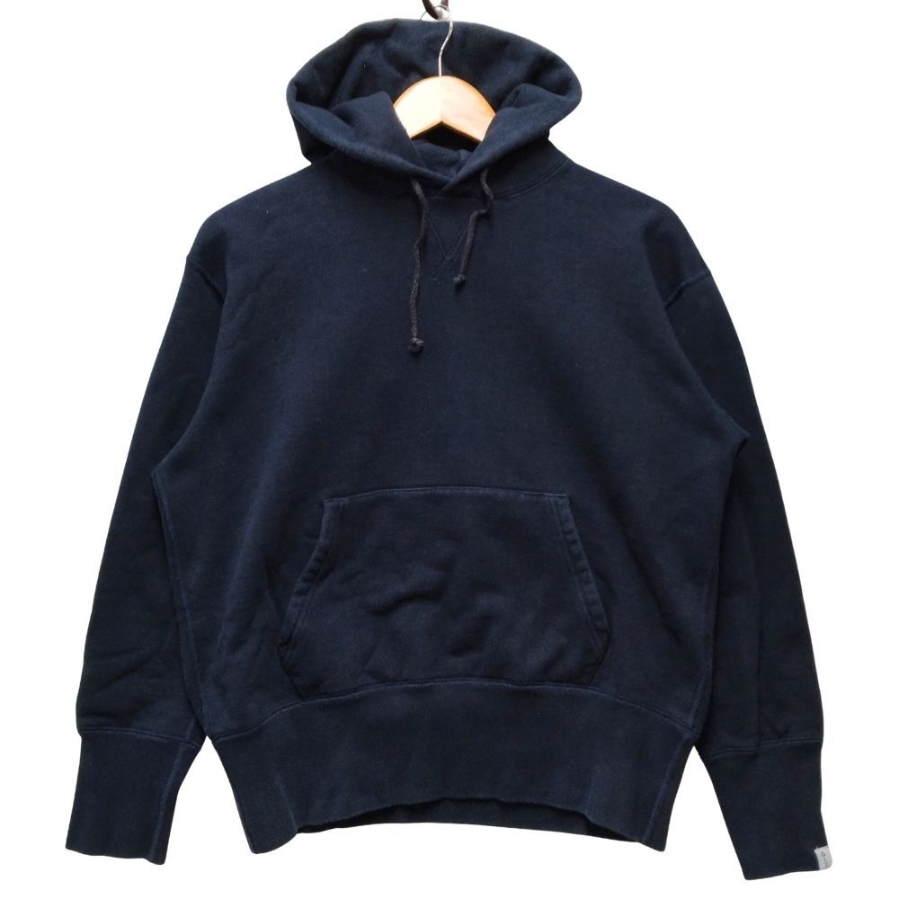 【未使用】ループウィラー× BEAMS JAPAN 別注フードマフラーPネイビー LOOPWHEELER ループウィラー BEAMS PLUS 別注 スウェット パーカー