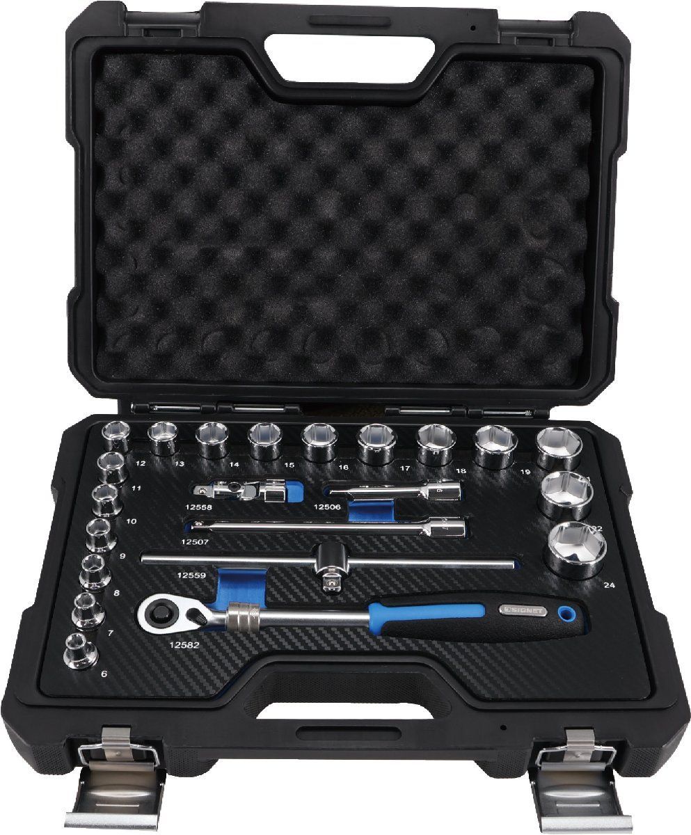 シグネット SIGNET 12722 3|8 DR 22 PC ソケットレンチセット 6角 品番 自動車 バイク 整備 工場 DIY 車 ラチェット ソケット