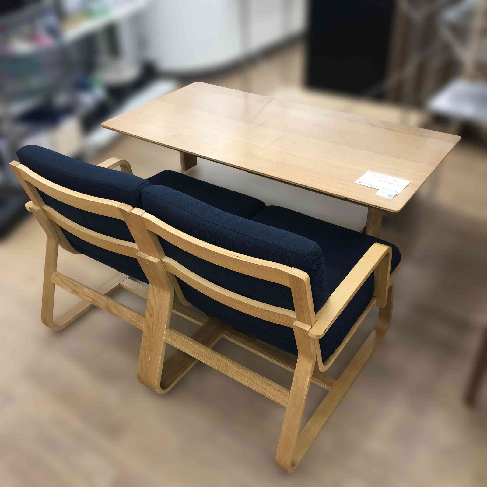 関東地域 販売 リユースの 無印 2人用ダイニングセット 管理1210 05