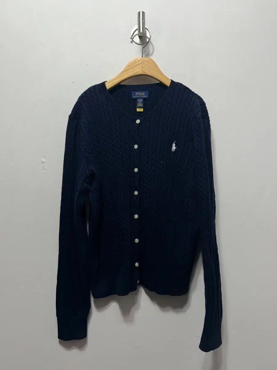 ポロラルフローレン ネイビー カーディガン 16 t ほぼ 新モデル