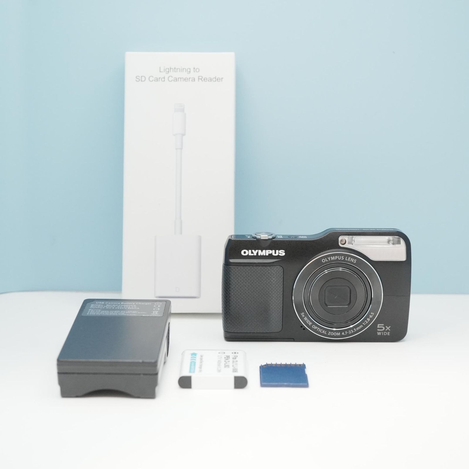 OLYMPUS VG-170 デジカメ スマホ転送OK フルセット a5546 - メルカリ