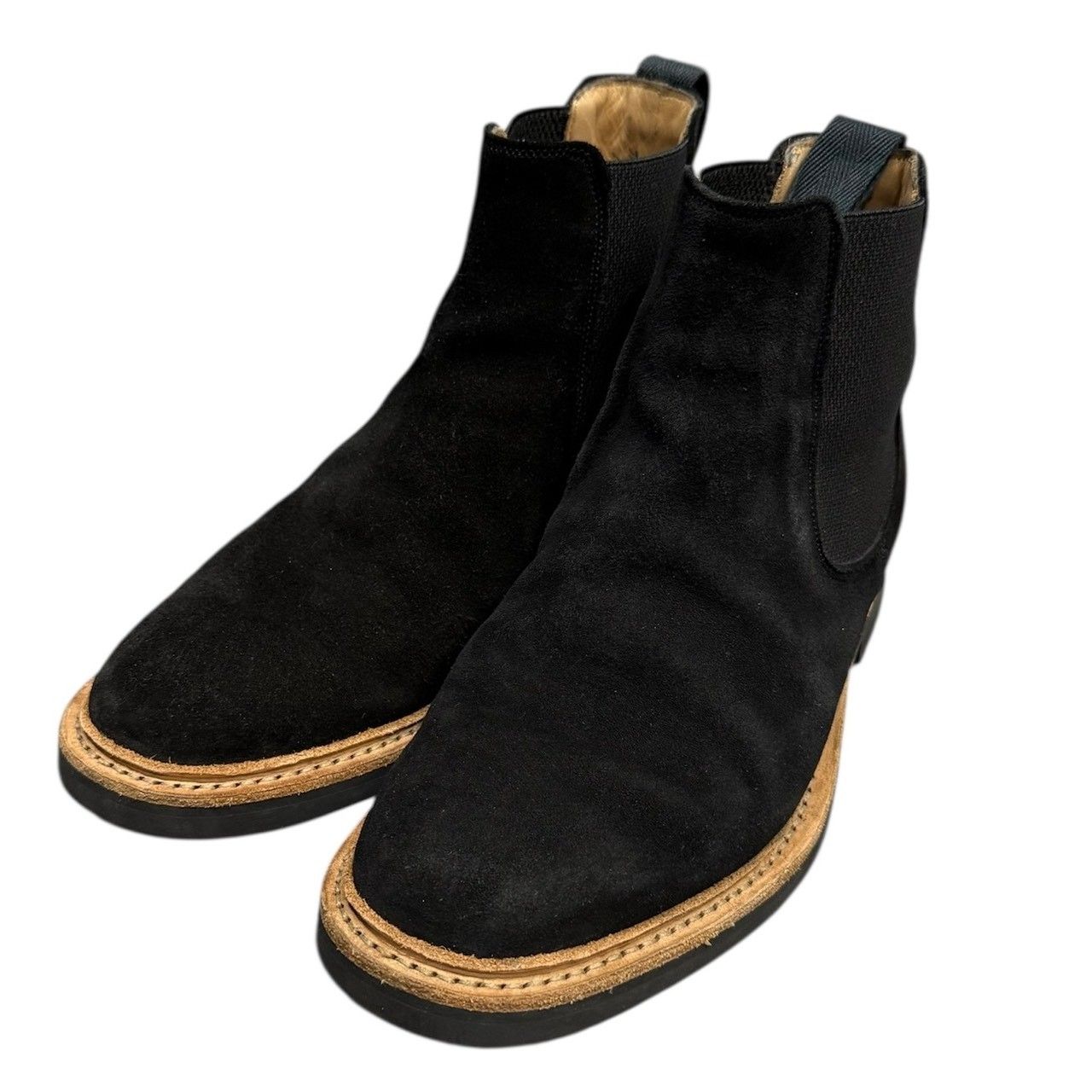 COMOLI JOSEPH CHEANEY コモリ ジョセフチーニー 16 AW SIDE GORE BOOTS サイドゴアレザーブーツ 7 ブラック 15090