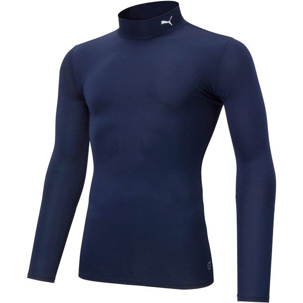  プーマ PUMA コンプレッション モックネック LS シャツ アンダー(インナー)シャツ (656331)、(06)ﾋﾟｰｺｰﾄ/ﾌﾟｰﾏ/ﾎ その他