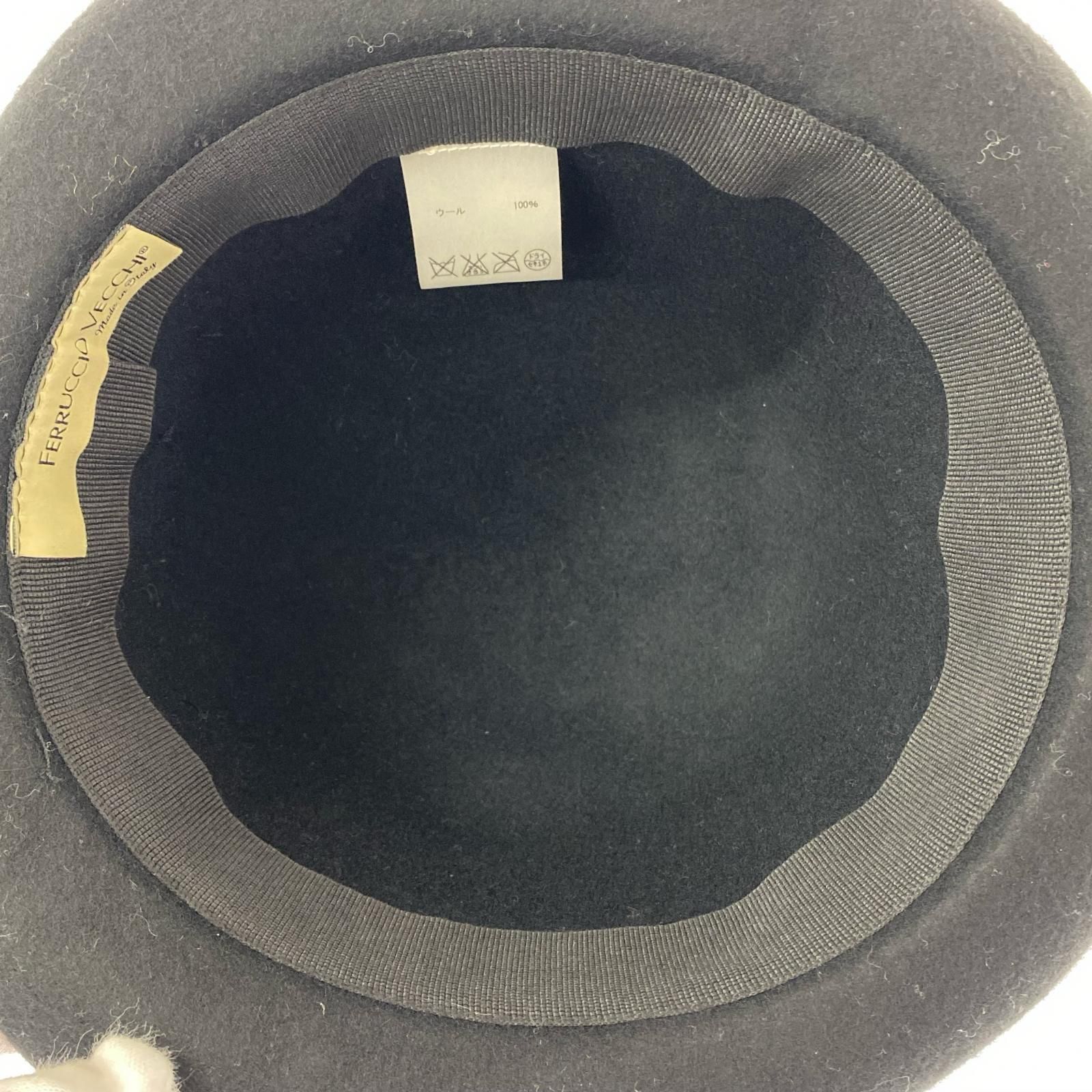 FERRUCCIO VECCHI フェリシオベッキ ウールハット/ブラック - メルカリ