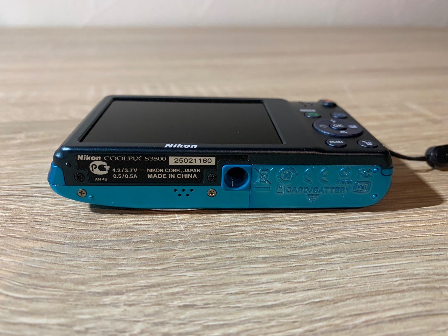 7049 Nikon COOLPIX S3500 ブルー デジカメ 美品 - メルカリ