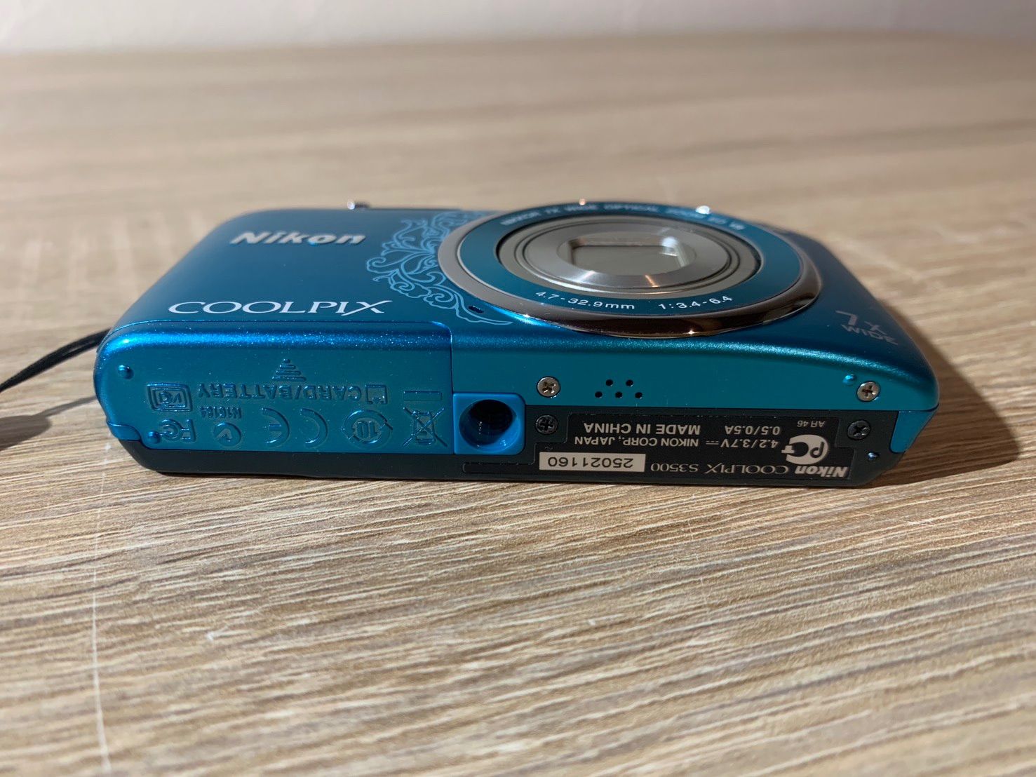 7049 Nikon COOLPIX S3500 ブルー デジカメ 美品 - メルカリ