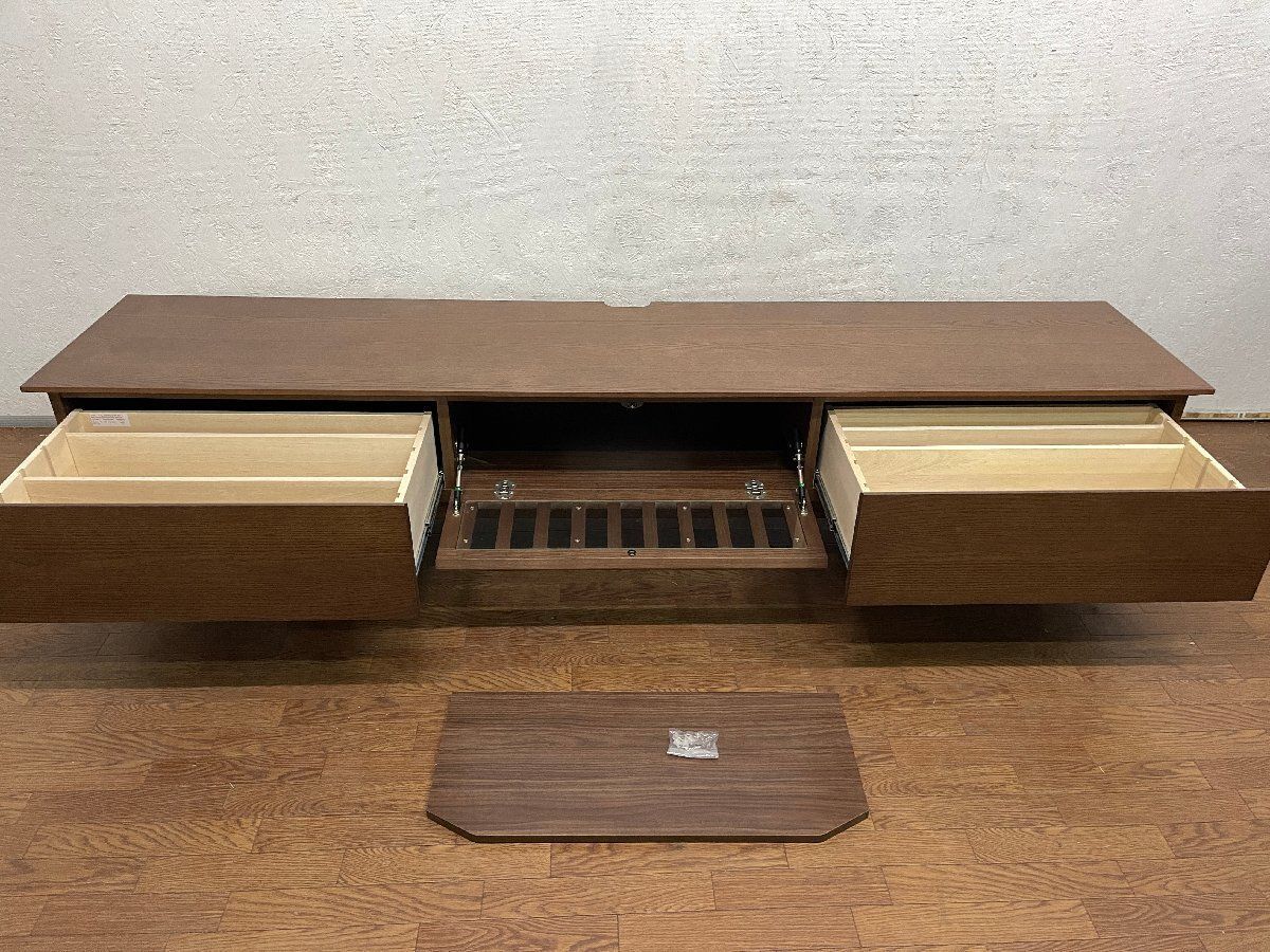 ○家具産地大川家具製 国産ウォールナット色 TVボード210cm幅 テレビ