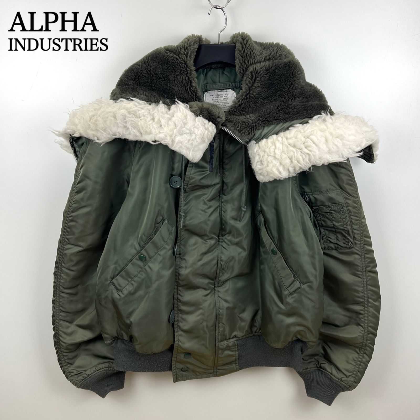 ALPHA INDUSTRIES 80s USA N-2B flight jacket L 6278F アルファ