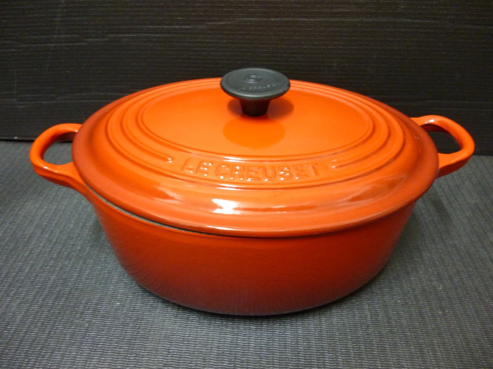 ♥品 箱無し LE CREUSET ル クルーゼ ココット オーバル 23 cm 両手鍋