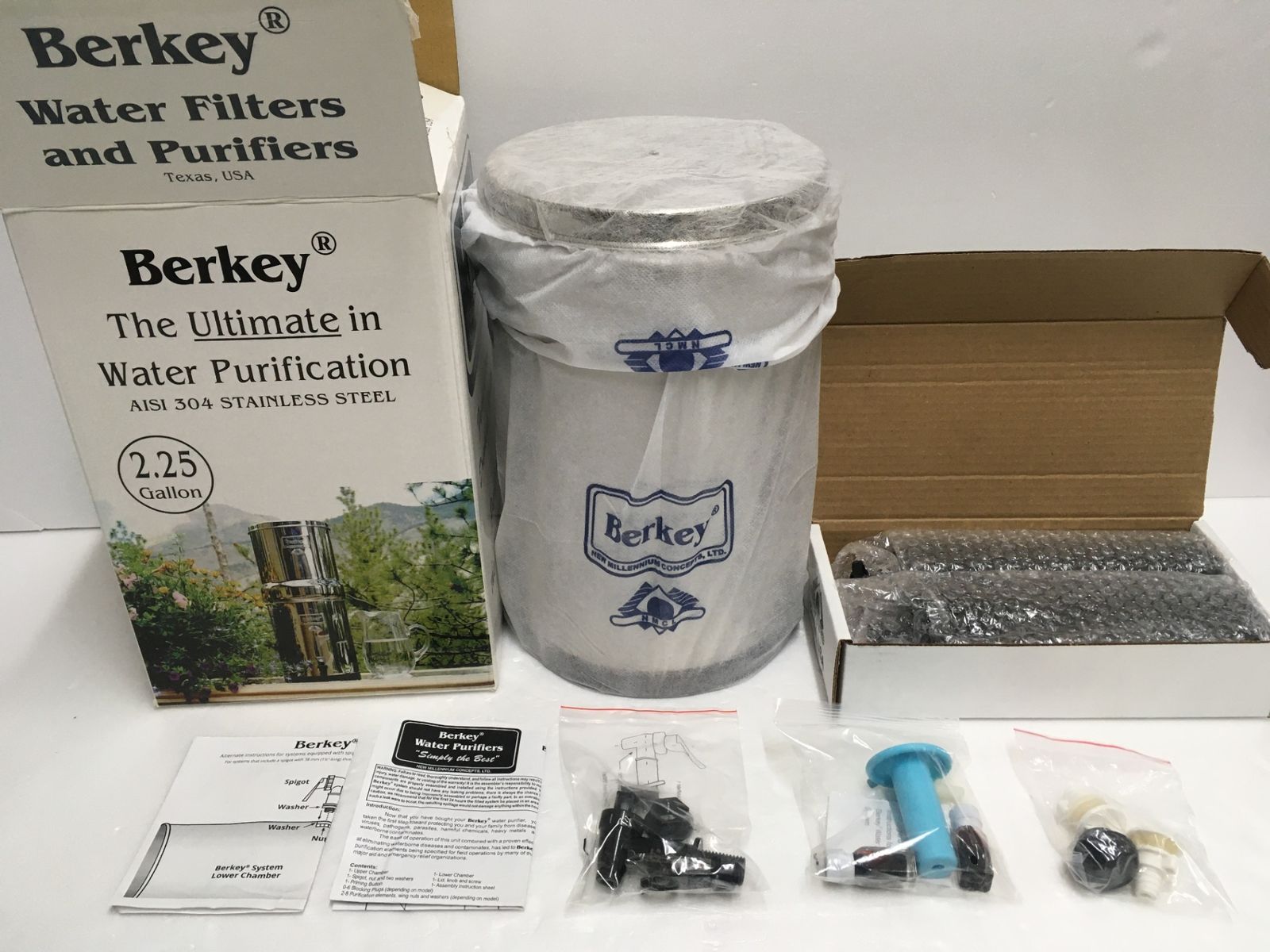 Big Berkey ビッグバーキー 大型重力式浄水器 2.25ガロン 約8.5 L 長期保管 相当 囗G