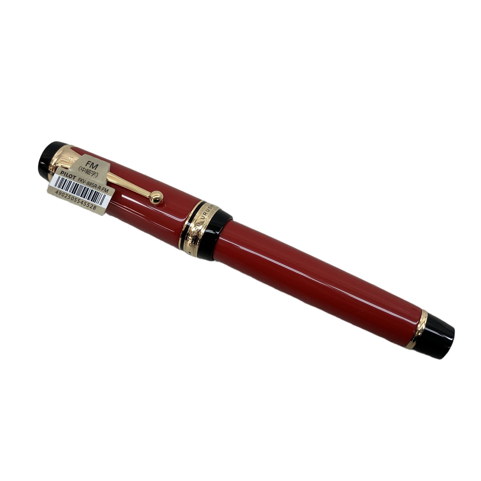 PILOT FKV 88 SR R FM レッド 朱 中細字 万年筆 文房具 カスタム 漆 パイロット