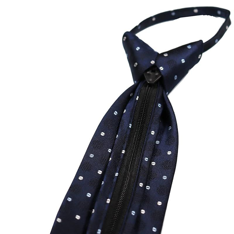 【新品】 [ミチコロンドン] フレッシャーズ ワンタッチ ネクタイ ブランド KOSHINO 小紋柄 プレゼント ギフト おしゃれ シルク ジッパータイ ファスナータイ 結ばない 簡単装着 ネクタイ MKZP-8-A